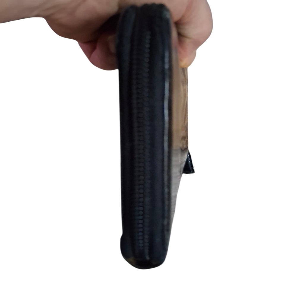 Prada Zip Around Black Patent Leather Wallet - Picture 6 of 9